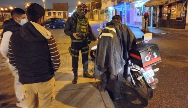 Policía los intervino al verlos en actitud sospechosa en la avenida Gregorio Albarracín. Foto: Municipalidad de Tacna