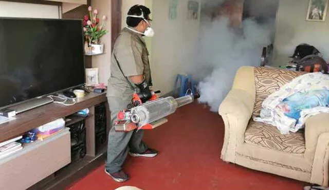 Viviendas deben ser fumigadas por tercera vez. Foto: Ministerio de Salud