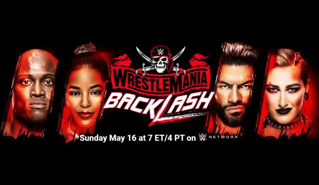 WWE WrestleMania Backlash 2021 se realizará el próximo domingo 16 de mayo en Tampa, Florida. Foto: WWE