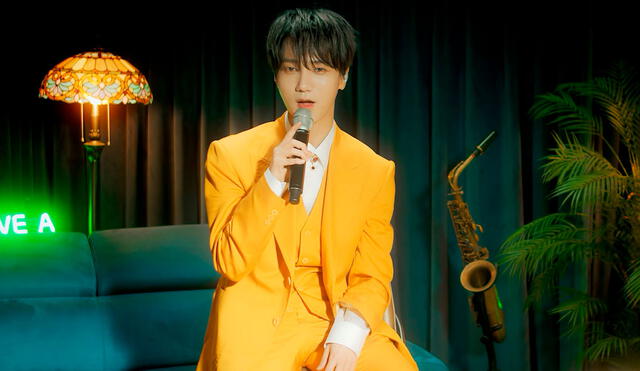 Yesung de SUPER JUNIOR en el live performance de "Beautiful night". Foto: Label SJ