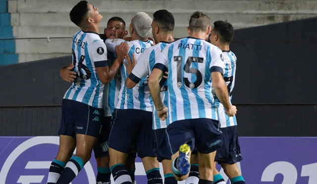 Racing está invicto en la Copa Libertadores 2021 tras tres partidos jugados. Foto: AFP