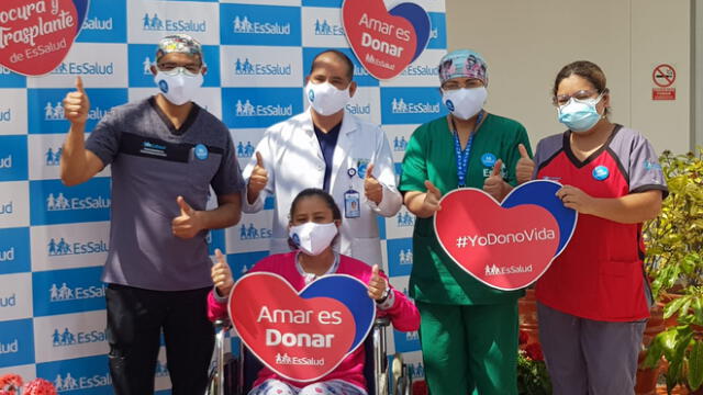 Eny Salazar fue la primera mujer que recibió un trasplante corazón en 2021. Foto: Joel Robles / URPI-LR