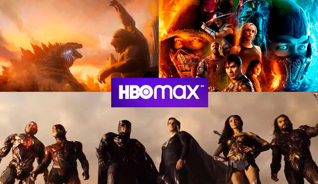 Godzilla vs. Kong, Mortal Kombat y Justice League son solo algunos de los títulos que traerá HBO Max. Foto: composición/HBO Max/Warner Bros
