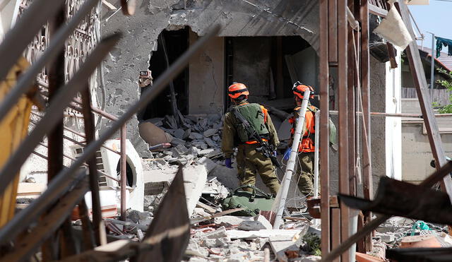 Los misiles causaron daños en Israel, aunque no se contabilizan muertes. Foto: EFE