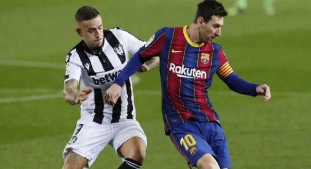 Messi liderará el ataque del FC Barcelona ante Levante por la fecha 36 de LaLiga. Foto: EFE