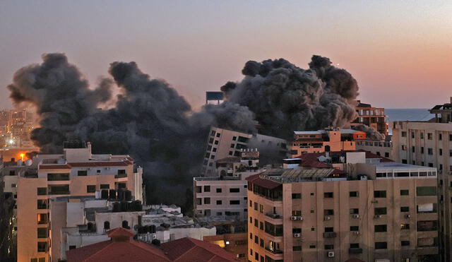 Gaza lleva varias horas recibiendo múltiples ataques aéreos israelíes. Foto: AFP