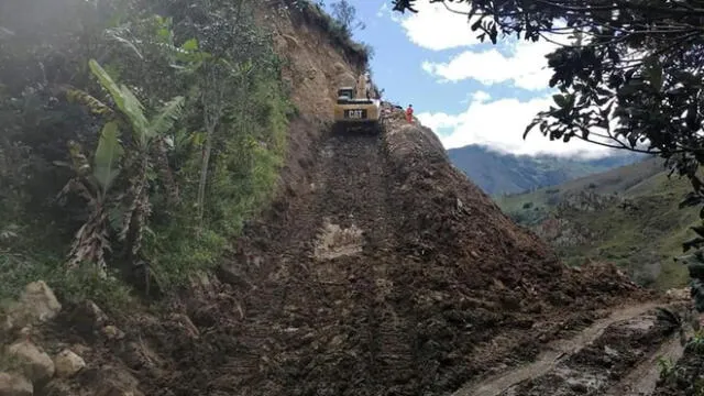 En siete frentes se reiniciaron trabajos de construcción de carretera Bambamarca-Marañón. Foto: difusión