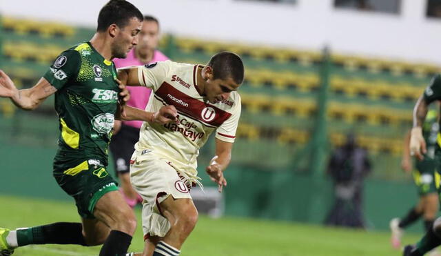 Universitario perdió 3-0 ante Defensa y Justicia en la primera rueda. Foto: AFP