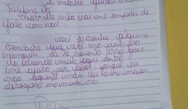 "¿Alguna vez has sentido que no eres bueno para nadie? Lo estoy sintiendo", escribió el joven en una carta enviada a sus vecinos en Brasil. Foto: difusión