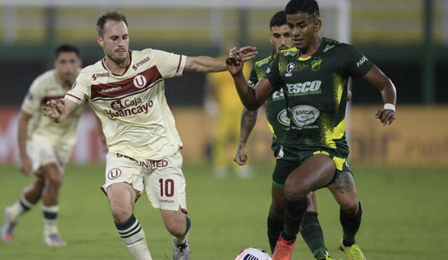 Universitario suma tres derrotas seguidas en la Copa Libertadores 2021. Foto: EFE