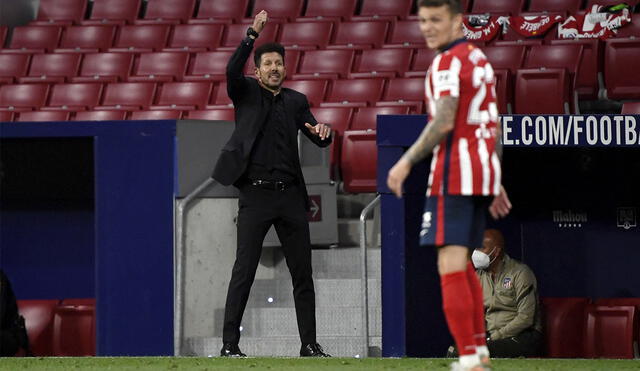 Diego Simeone se refiere a la victoria de su equipo ante Real Sociedad. Foto: AFP