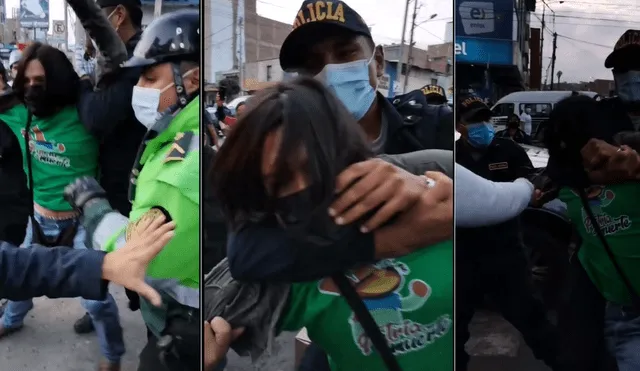Cibernautas calificaron el hecho como abuso policial. Foto: captura de video