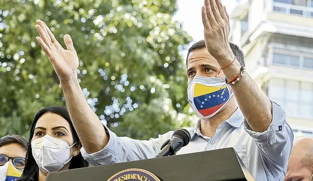 Observación. Guaidó planteó negociación con la supervisión de la comunidad internacional. Foto: AFP
