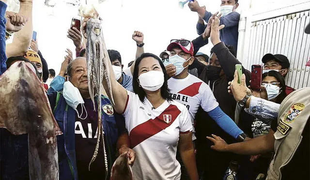 Campaña. Keiko Fujimori estuvo en Chimbote, pero tuvo que cancelar sus caravanas. Foto: Facebook