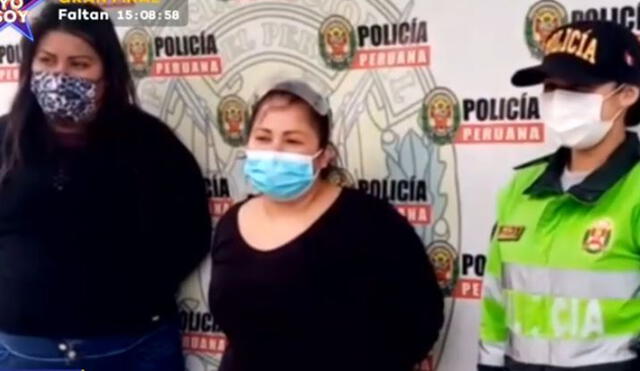 La detenida Paola Huamán Melgar tenia denuncias previas por robo en San Juan de Miraflores, VMT, San Juan de Lurigancho y VES. Foto: captura Latina Noticias