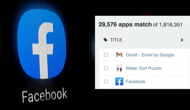 La red social de Mark Zuckerberg y el servicio de Mountain View han quedado en evidencia tras los cambios de transparencia hechos en la App Store. Foto: El Confidencial/42matters