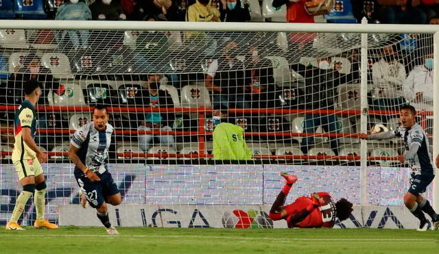 Pachuca venció a América por la ida de los cuartos de final del Torneo Guardianes 2021 de Liga MX. Foto: EFE