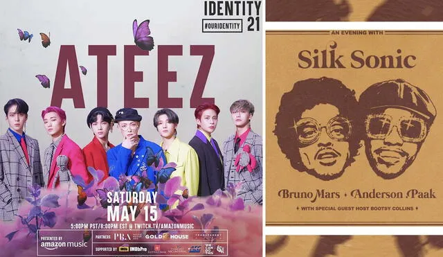 Festival Identity 2021 convocó a ATEEZ y I.M. de MONSTA X como representantes del K-pop. Foto: composición/Amazon.
