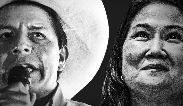Pedro Castillo y Keiko Fujimori disputarán la segunda ronda electoral el próximo 6 de junio. Foto: composición de Fabrizio Oviedo/La República