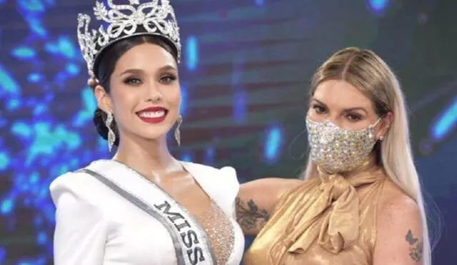 Jessica Newton emocionada por desempeño de Janick Maceta en el Miss Universo 2021. Foto: Miss Perú/ Instagram