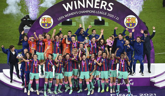 Barcelona no tuvo piedad con Chelsea y goleó en la gran final de Champions League femenina. Foto: Twitter Barcelona