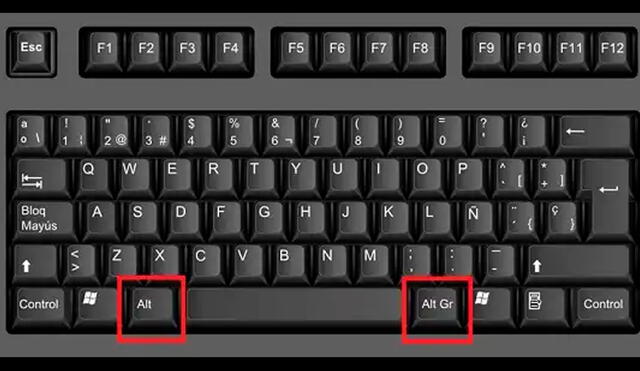 Conoce para qué sirve cada uno de los botones Alt de tu teclado. Foto: Tecnología Fácil