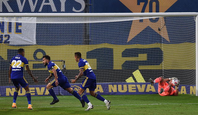 Boca Juniors venció a River Plate en tanda de penales y sigue en la Copa de la Liga Profesional. Foto: AFP