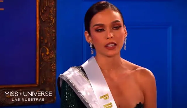 Miss Universe 2021: Janick Maceta habló sobre la muerte de su abuelo a causa de la COVID-19. Fuente: captura Telemundo