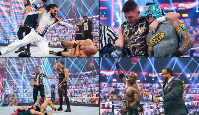 WWE WrestleMania Backlash 2021 fue escenario de vibrantes combates. Foto: composición/WWE