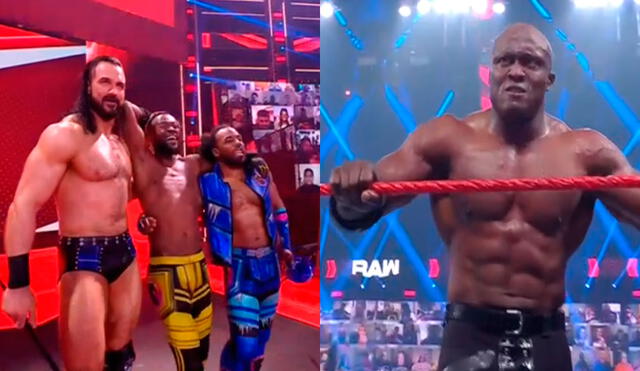 Drew McIntyre y Kofi Kingston le arruinaron la noche a Bobby Lashley en el final de Raw. Foto: WWE