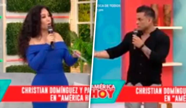 El cumbiambero se presentó en América hoy y aprovechó el espacio para felicitar a la nueva integrante del programa de Gisela Valcárcel. Foto: captura/América TV