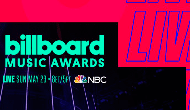 Los Billboard Music Awards se llevarán acabo en la ciudad de los Ángeles el próximo domingo. Foto: Billboard Music Awards