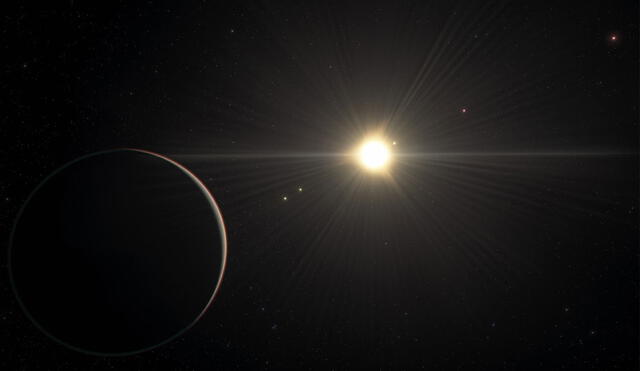 Impresión artística de una estrella de tipo K, como Gliese 710, que se llegará a los confines de nuestro sistema solar. Imagen: ESO