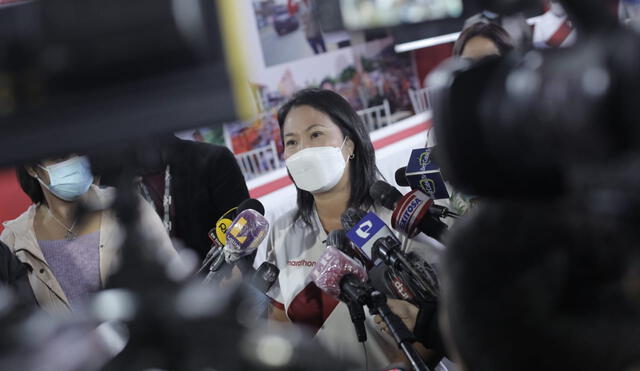 Keiko Fujimori presentó a parte de su equipo técnico este martes 18 de mayo. Foto: John Reyes/La República