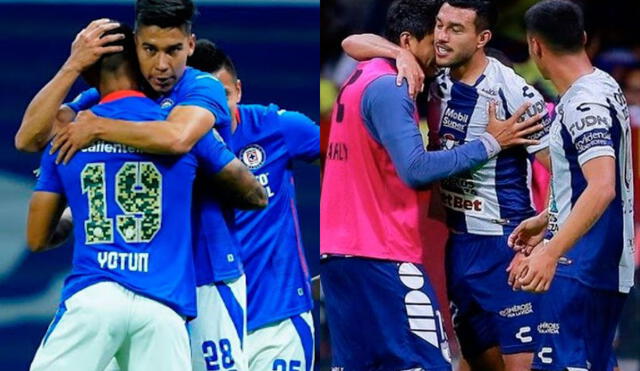 Cruz Azul vs. Pachuca jugarán este miércoles por las semifinales del campeonato mexicano. Foto: Composición / AFP y Twitter @Tuzos