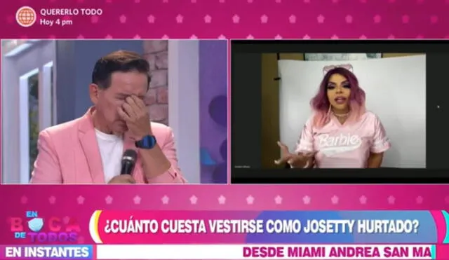 Josetty Hurtado habló sobre las costosas prendas que luce en redes sociales. Foto: captura de América TV