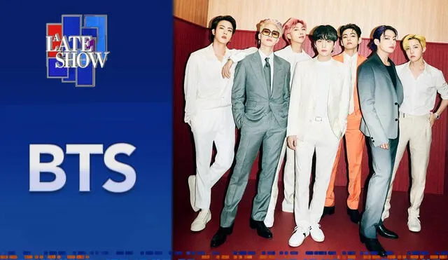 Todo sobre el comeback de BTS en A late show with Stephen Colbert. Foto: Twitter/@colbertlateshow