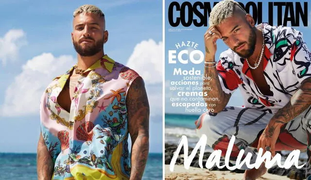 “Primer hombre en la portada de Cosmopolitan España. Gracias al equipo", escribió el colombiano en redes sociales. Foto: composición Instagram / Cosmopolitan