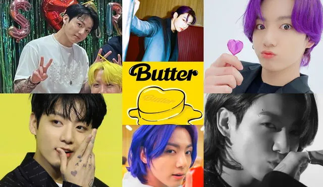 Todos los looks que ha mostrado Jungkook para el lanzamiento de "Butter". Foto: composición LR