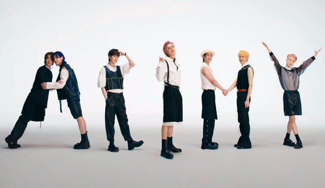 Miembros de BTS formando ARMY durante el MV "Butter". Foto: HYBE