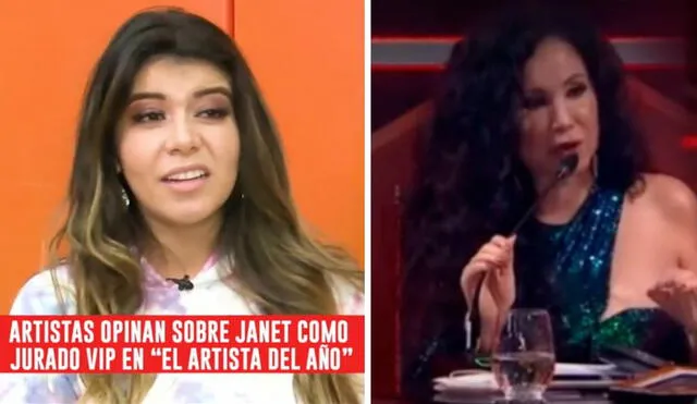 Janet Barboza tuvo fuertes críticas hacia María Grazia Polanco en El artista del año. Foto: captura de América TV