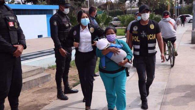 Los detenidos fueron trasladados a la sede de la Dirección de Investigación Criminal de la avenida España. Foto: Municipalidad de San Miguel