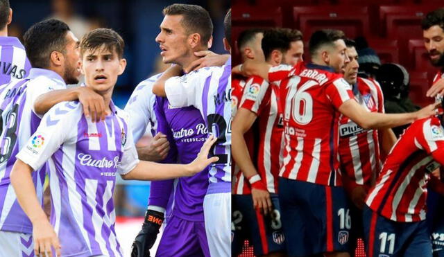 Atlético Madrid y Real Valladolid se enfrentan en la fecha final de la liga española. Foto: EFE