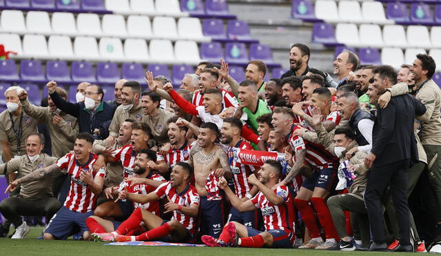 Como hace siete años, Atlético de Madrid se consagró campeón en la última fecha de LaLiga. Foto: EFE