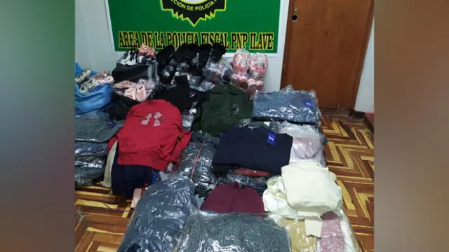 Bienes de contrabando fueron internados en los almacenes de Aduanas Puno. Foto: PNP