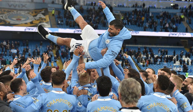 Sergio Agüero es el goleador histórico del Manchester City. Foto: EFE