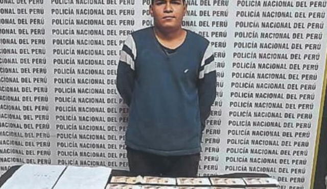 Al detenido le encontraron los billetes que fueron fotocopiados por la Policía. Foto: PNP