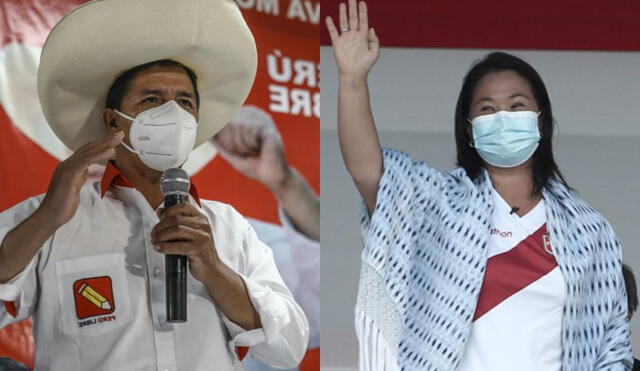 Pedro Castillo y Keiko Fujimori disputarán la segunda vuelta el próximo domingo 6 de junio. Foto: composición/La República