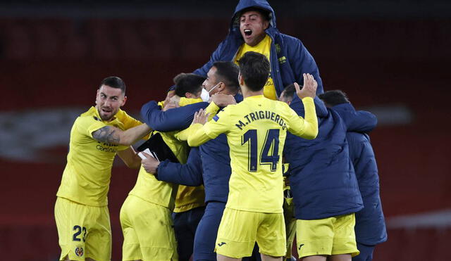 Villarreal accedió a la final luego de eliminar al Arsenal en la semifinal de la Europa League. Foto: AFP/Adrián Dennis