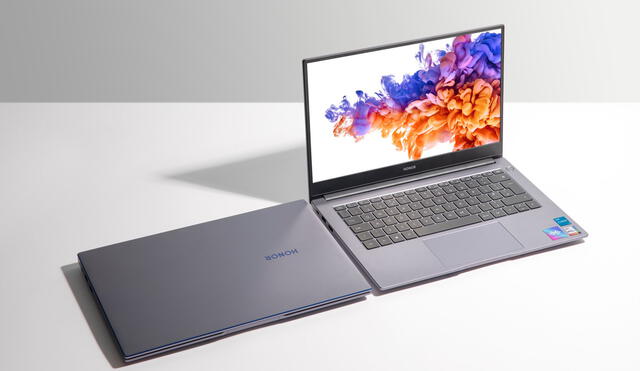La computadora portátil está hecha de aluminio y será disponible en color gris. Foto: Honor